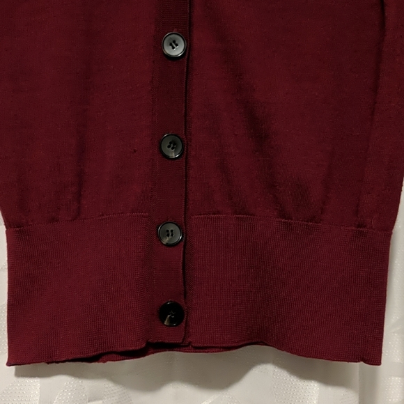 Loft Maroon button up cardigan - Picture 4 of 4
